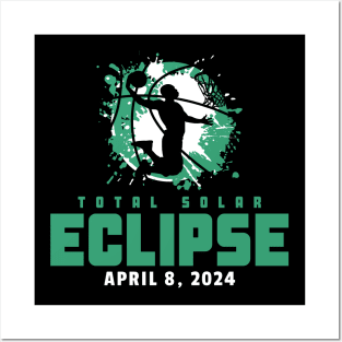 Total Solar Eclipse 2024 Basketball Posters and Art